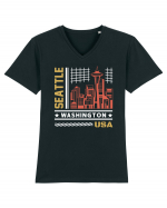 Seattle Tricou mânecă scurtă guler V Bărbat Presenter