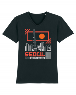 Seoul Tricou mânecă scurtă guler V Bărbat Presenter