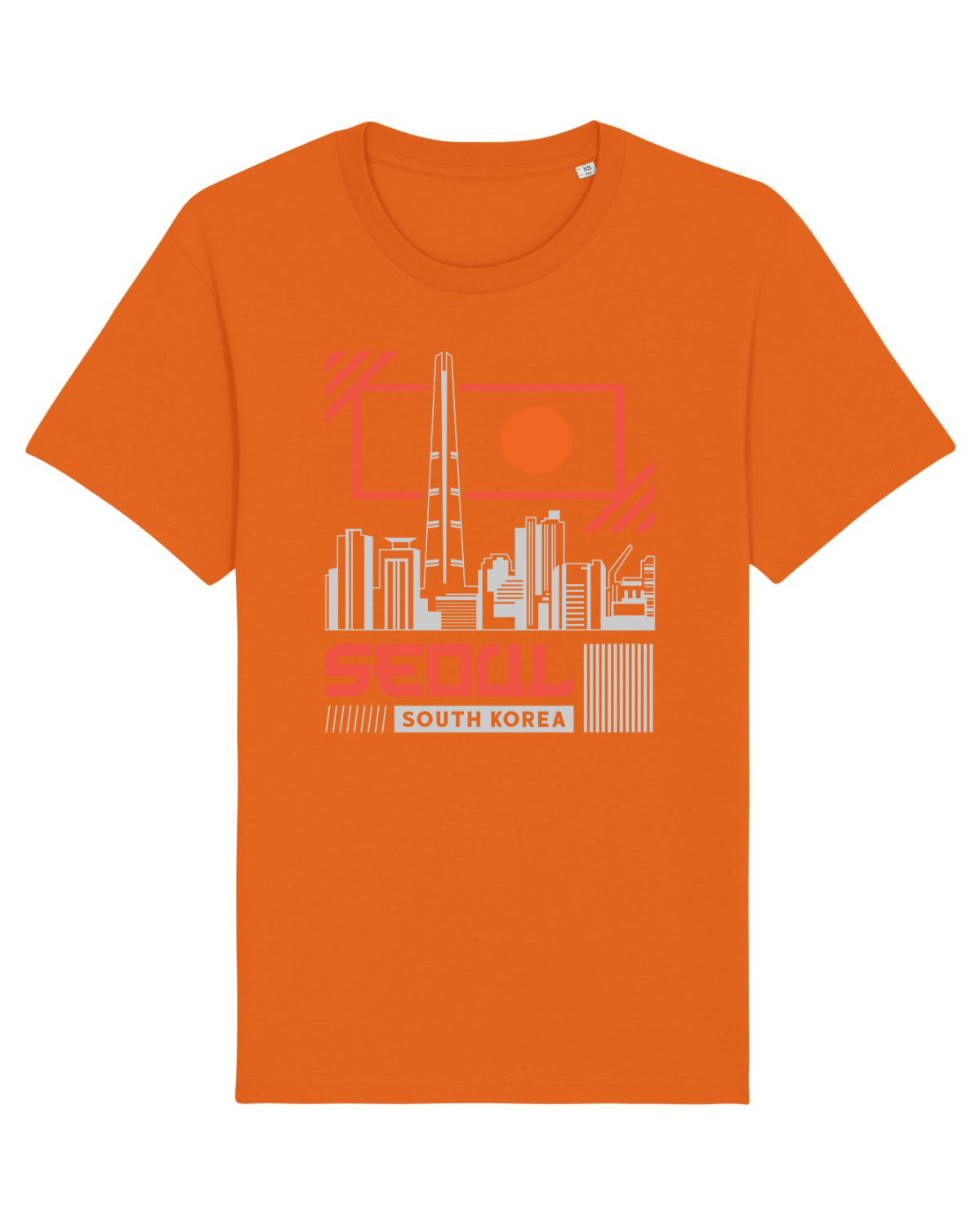 Tricou mânecă scurtă Unisex Rocker Bright Orange