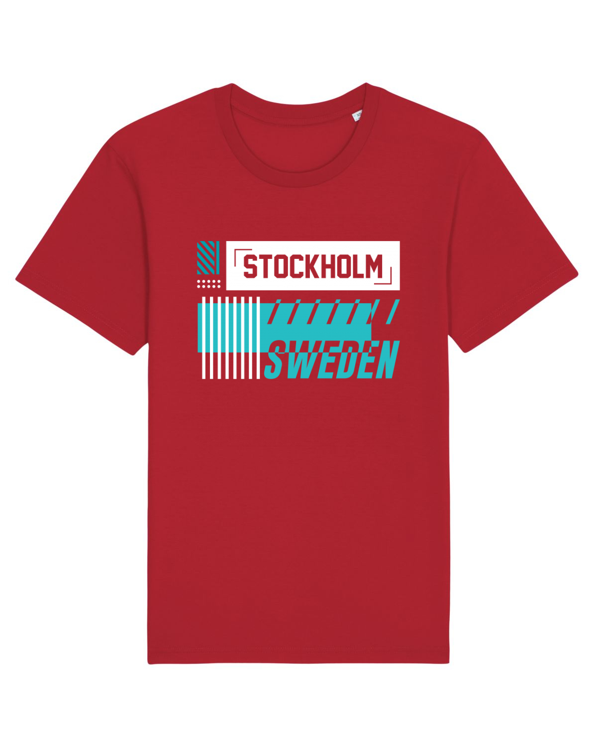 Tricou mânecă scurtă Unisex Rocker Red