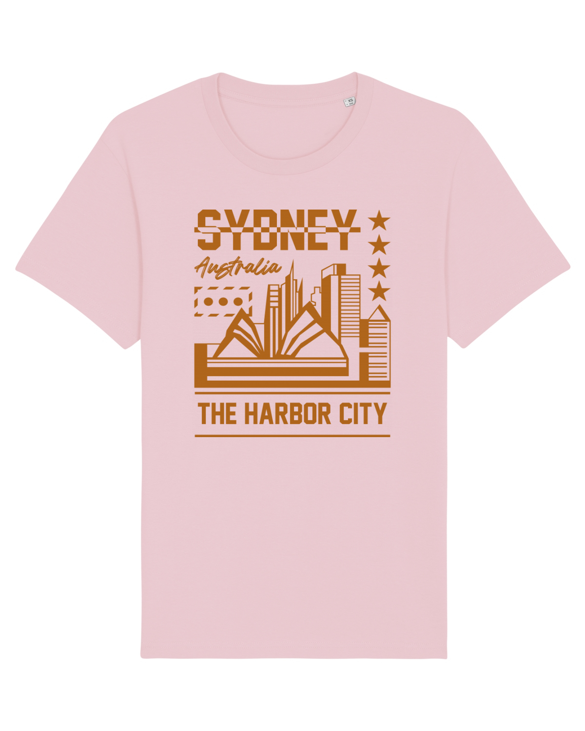 Tricou mânecă scurtă Unisex Rocker Cotton Pink