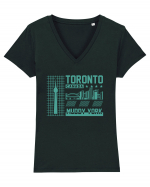 Toronto Tricou mânecă scurtă guler V Damă Evoker