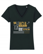 Valencia Tricou mânecă scurtă guler V Damă Evoker
