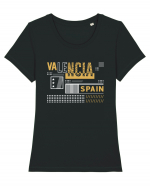 Valencia Tricou mânecă scurtă guler larg fitted Damă Expresser