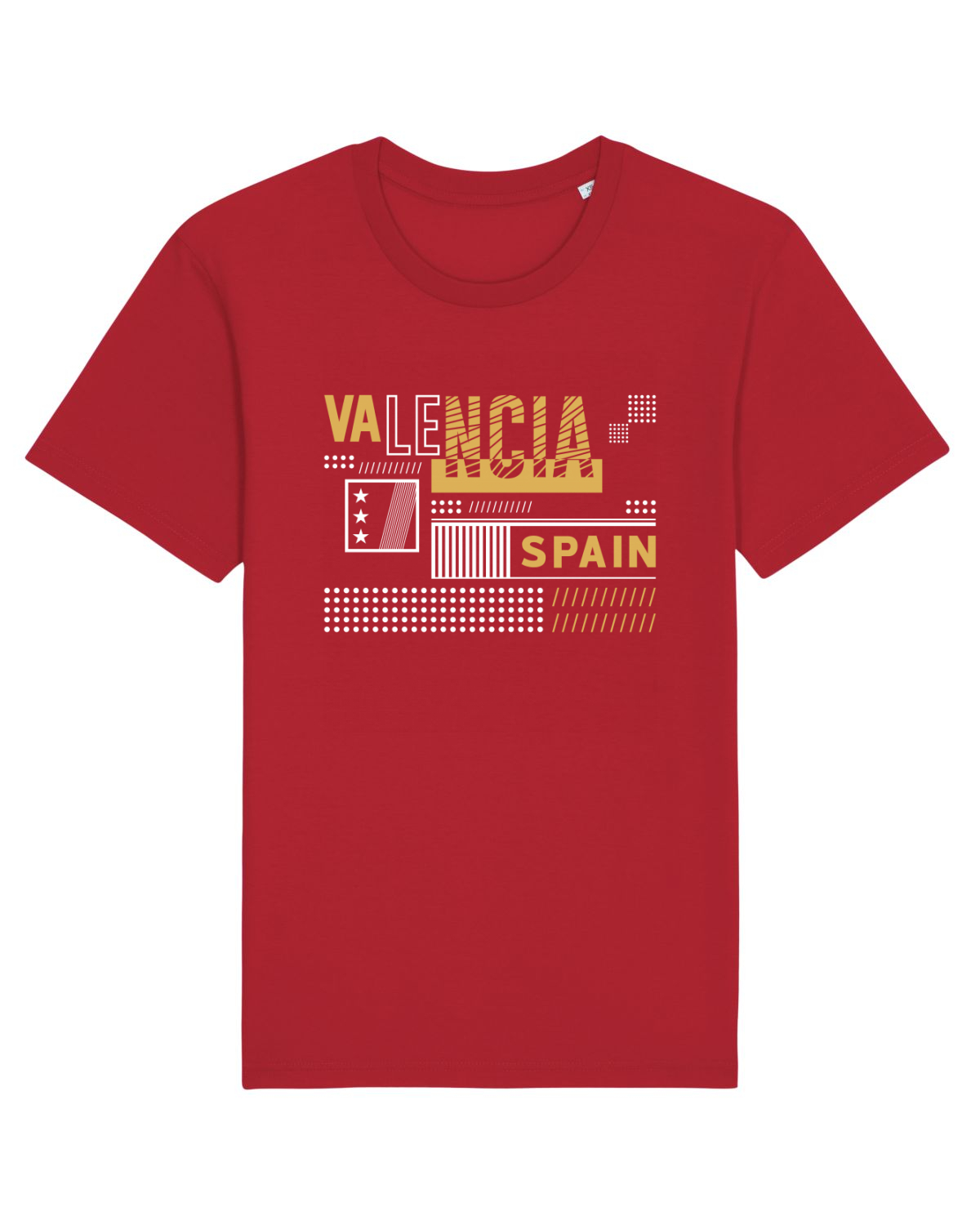 Tricou mânecă scurtă Unisex Rocker Red