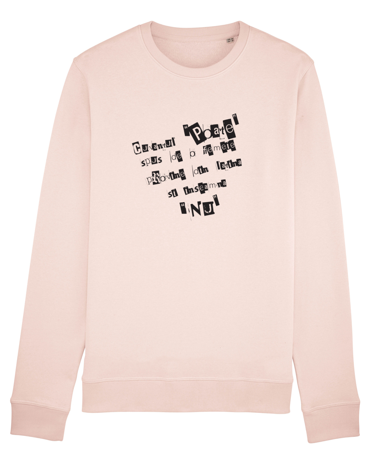 Bluză mânecă lungă Unisex Rise Candy Pink