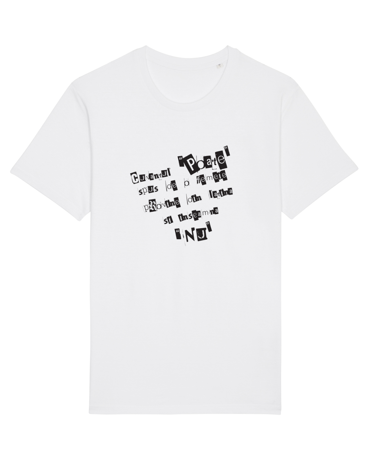 Tricou mânecă scurtă Unisex Rocker White