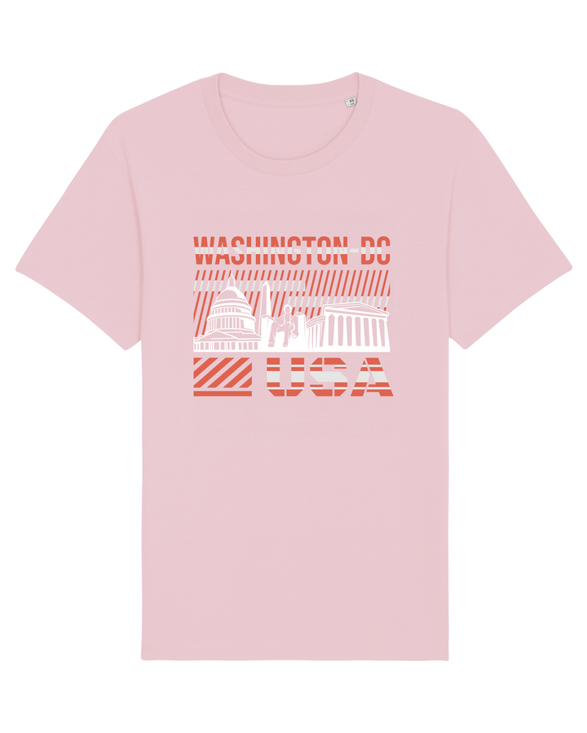 Tricou mânecă scurtă Unisex Rocker Cotton Pink