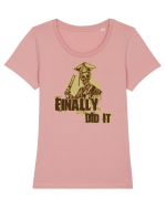 Graduate Tricou mânecă scurtă guler larg fitted Damă Expresser
