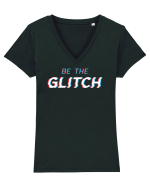 Be the glitch Tricou mânecă scurtă guler V Damă Evoker