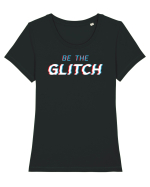 Be the glitch Tricou mânecă scurtă guler larg fitted Damă Expresser