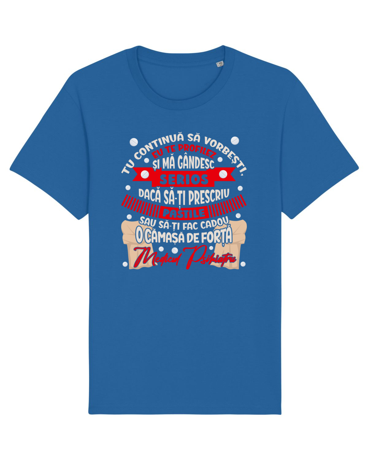 Tricou mânecă scurtă Unisex Rocker Royal Blue