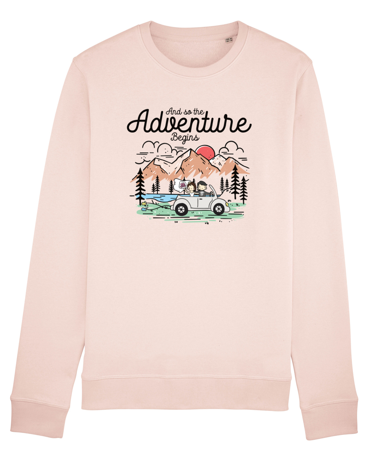 Bluză mânecă lungă Unisex Rise Candy Pink