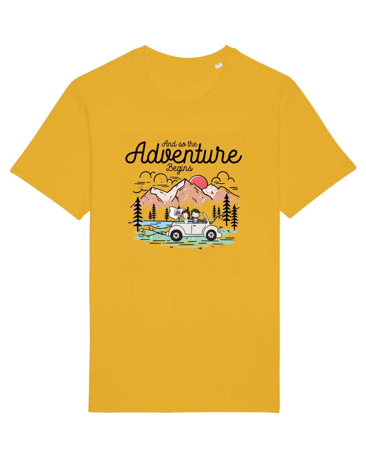 Tricou mânecă scurtă Unisex Rocker Spectra Yellow