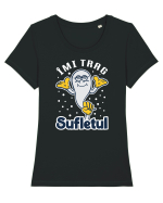 Îmi trag sufletul Tricou mânecă scurtă guler larg fitted Damă Expresser