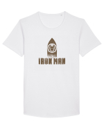 IRON MAN IRONING - Cand calca un barbat :D Tricou mânecă scurtă guler larg Bărbat Skater