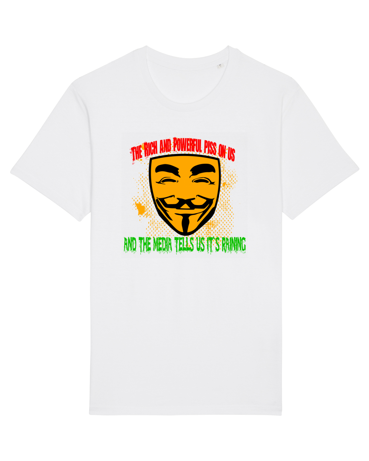 Tricou mânecă scurtă Unisex Rocker White