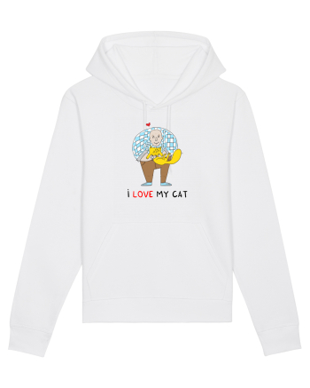 I love my cat White