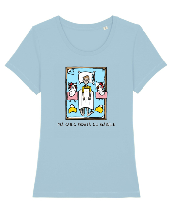Mă culc odată cu găinile Sky Blue