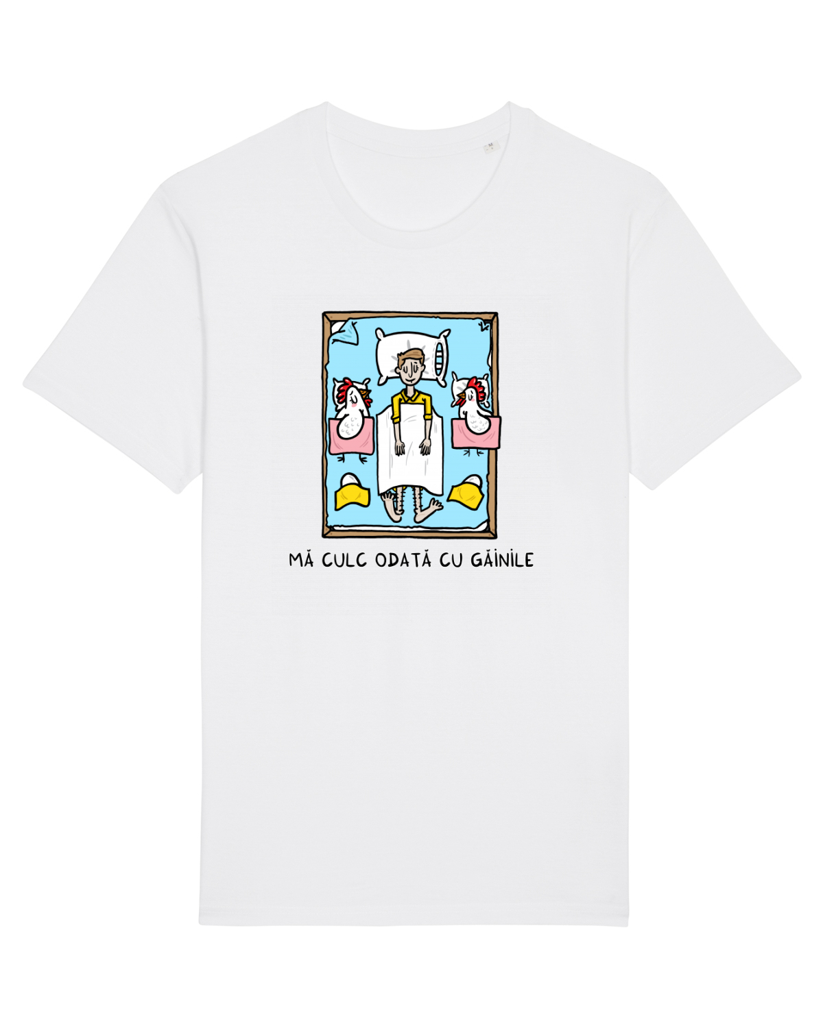 Tricou mânecă scurtă Unisex Rocker White