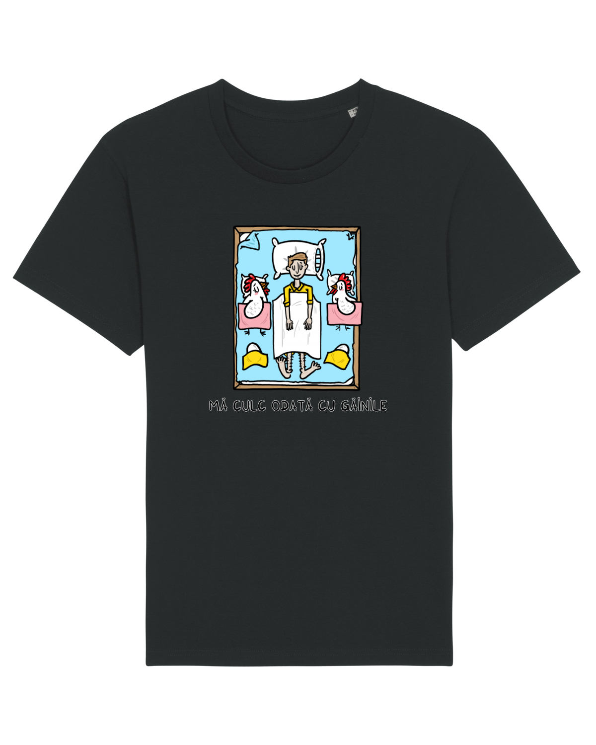 Tricou mânecă scurtă Unisex Rocker Black