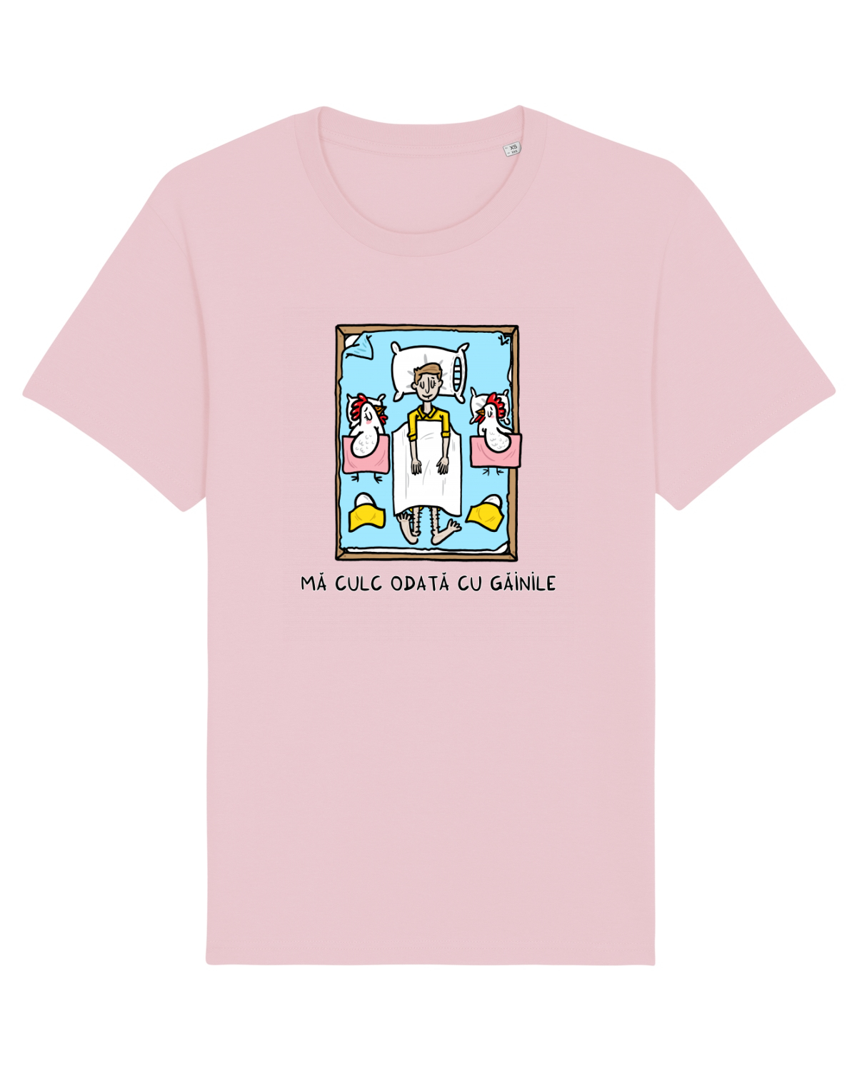 Tricou mânecă scurtă Unisex Rocker Cotton Pink