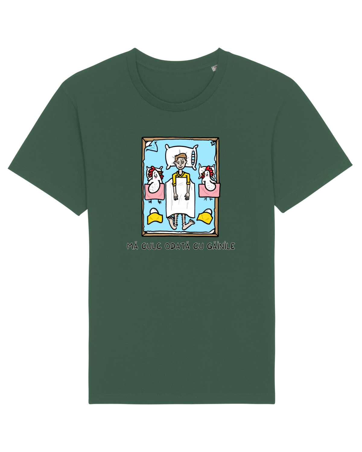 Tricou mânecă scurtă Unisex Rocker Bottle Green