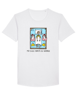 Mă culc odată cu găinile Tricou mânecă scurtă guler larg Bărbat Skater
