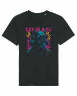 Cat Is A DJ Tricou mânecă scurtă Unisex Rocker