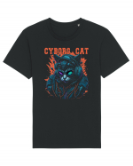 Cyborg Cat With Sunglasses Tricou mânecă scurtă Unisex Rocker