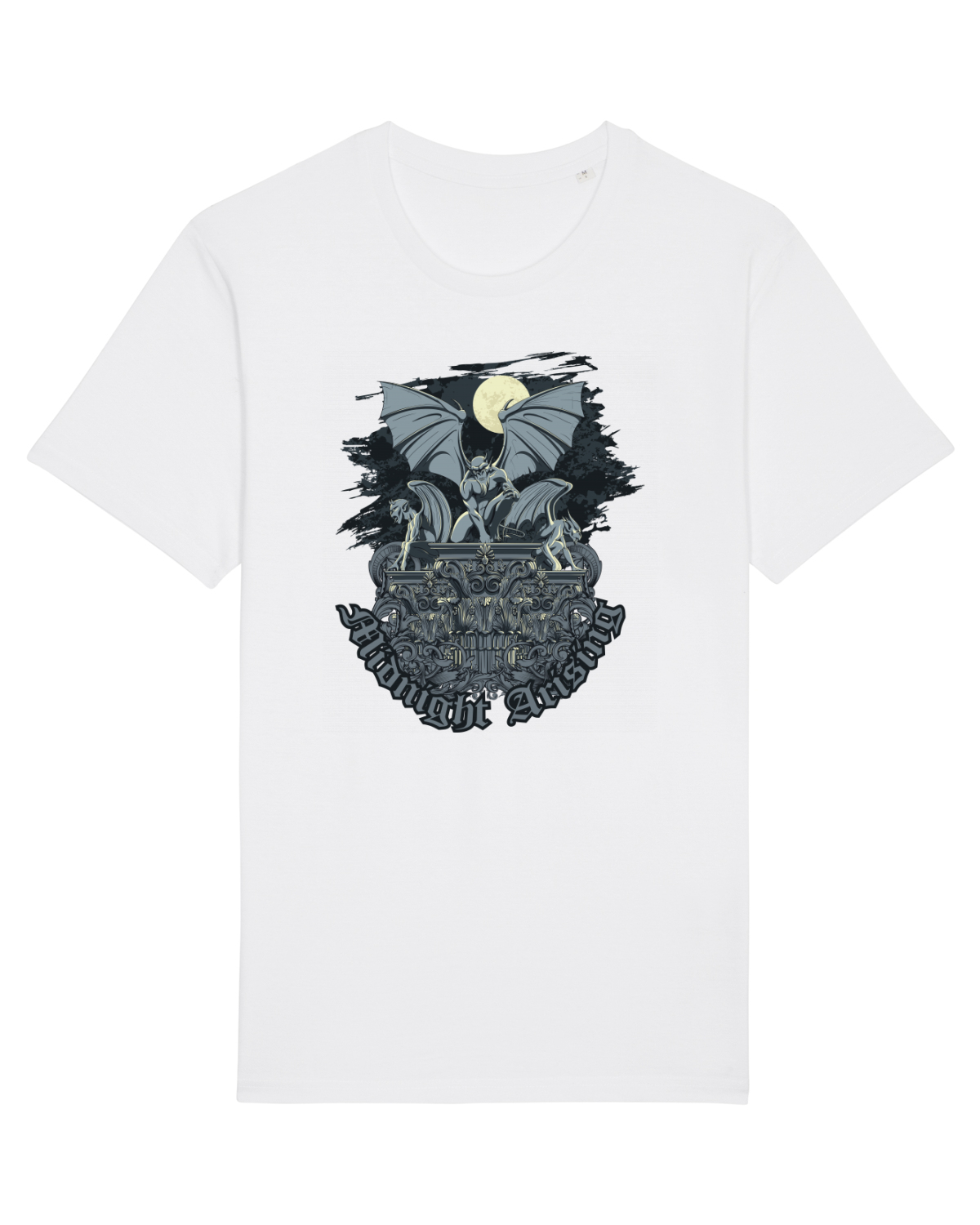 Tricou mânecă scurtă Unisex Rocker White