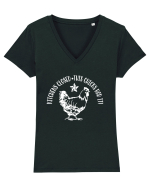 This Chicks Had It! Tricou mânecă scurtă guler V Damă Evoker
