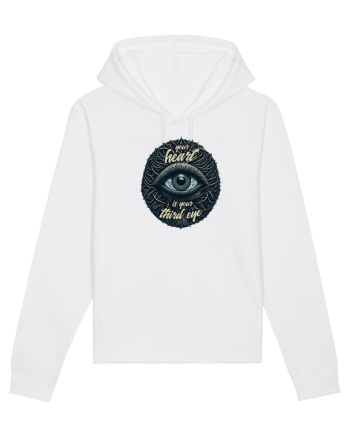 Third eye heart White