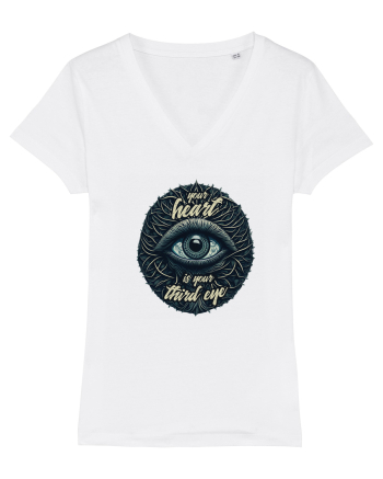 Third eye heart White