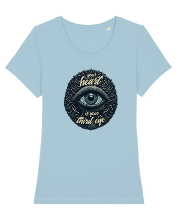 Third eye heart Sky Blue