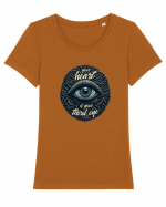 Third eye heart Tricou mânecă scurtă guler larg fitted Damă Expresser