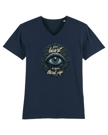 Third eye heart French Navy