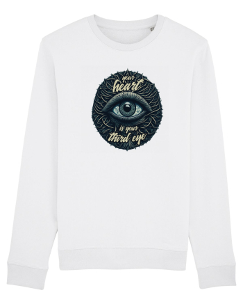 Third eye heart White