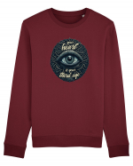Third eye heart Bluză mânecă lungă Unisex Rise