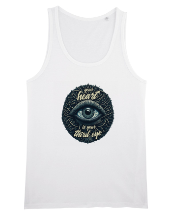 Third eye heart White