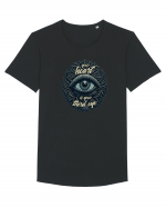 Third eye heart Tricou mânecă scurtă guler larg Bărbat Skater