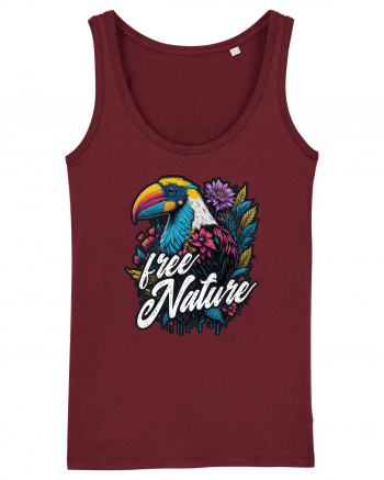 Toucan 1- Free nature Burgundy