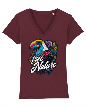 Toucan 1- Free nature Burgundy