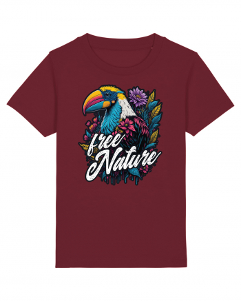 Toucan 1- Free nature Burgundy