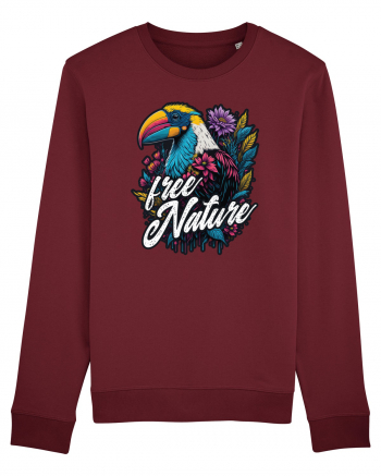 Toucan 1- Free nature Burgundy