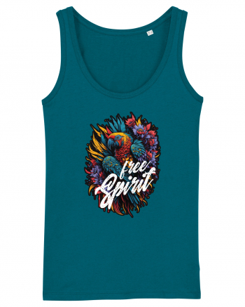 Free spirit - papagal floral Ocean Depth