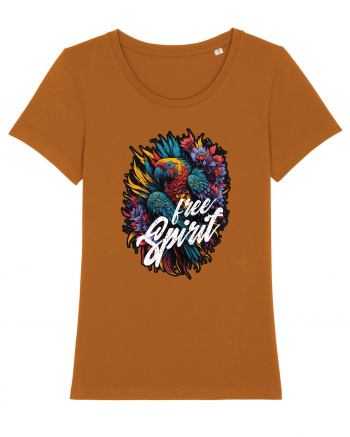 Free spirit - papagal floral Roasted Orange