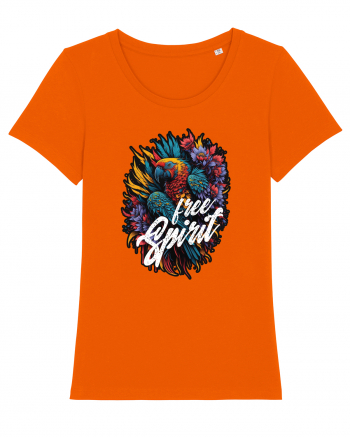 Free spirit - papagal floral Bright Orange