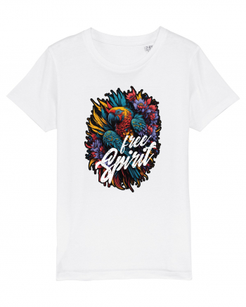 Free spirit - papagal floral White