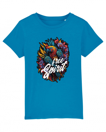 Free spirit - papagal floral Azur